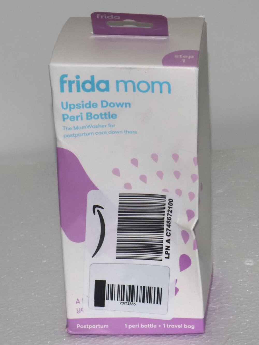 Frida Mom Upside Down Rinse Bottle + Travel Bag